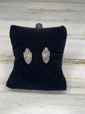 Sajen Sterling Silver Lavender Moonstone Drop Earrings